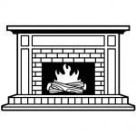 Darice - Embossing Essentials - Embossing Folder 4.25"X5.75" - Fireplace