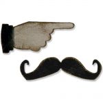Sizzix - Tim Holtz - Alterations - Movers & Shapers - Mini Mustache & Pointed Finger
