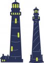 Cheery Lynn Designs Die - Lighthouses (Set of 2)