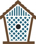 Cheery Lynn Designs Die - Birdhouse with Lattice