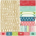 Echo Park Paper Company - Beautiful Life Collection - Alpha Sticker Sheet