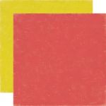 Echo Park Paper Company - Paper and Glue - 12x12" Paper - Red / Yellow