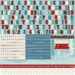 Echo Park - Wintertime - 12x12 Alpha Sticker
